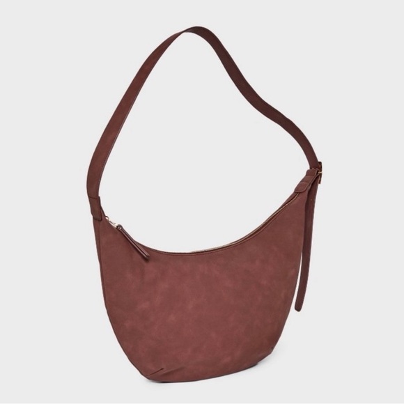 Slouchy Crescent Sling Handbag - Universal Thread - Brown - NEW with TAGS - Picture 2 of 9